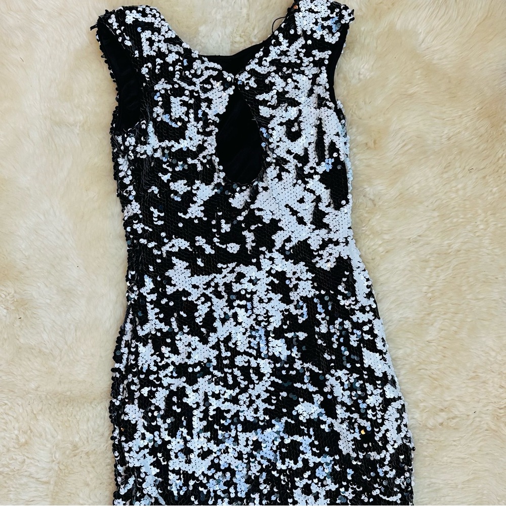 Aidan Mattox Size 4 Cocktail Sequin Dress - Picture 10 of 13